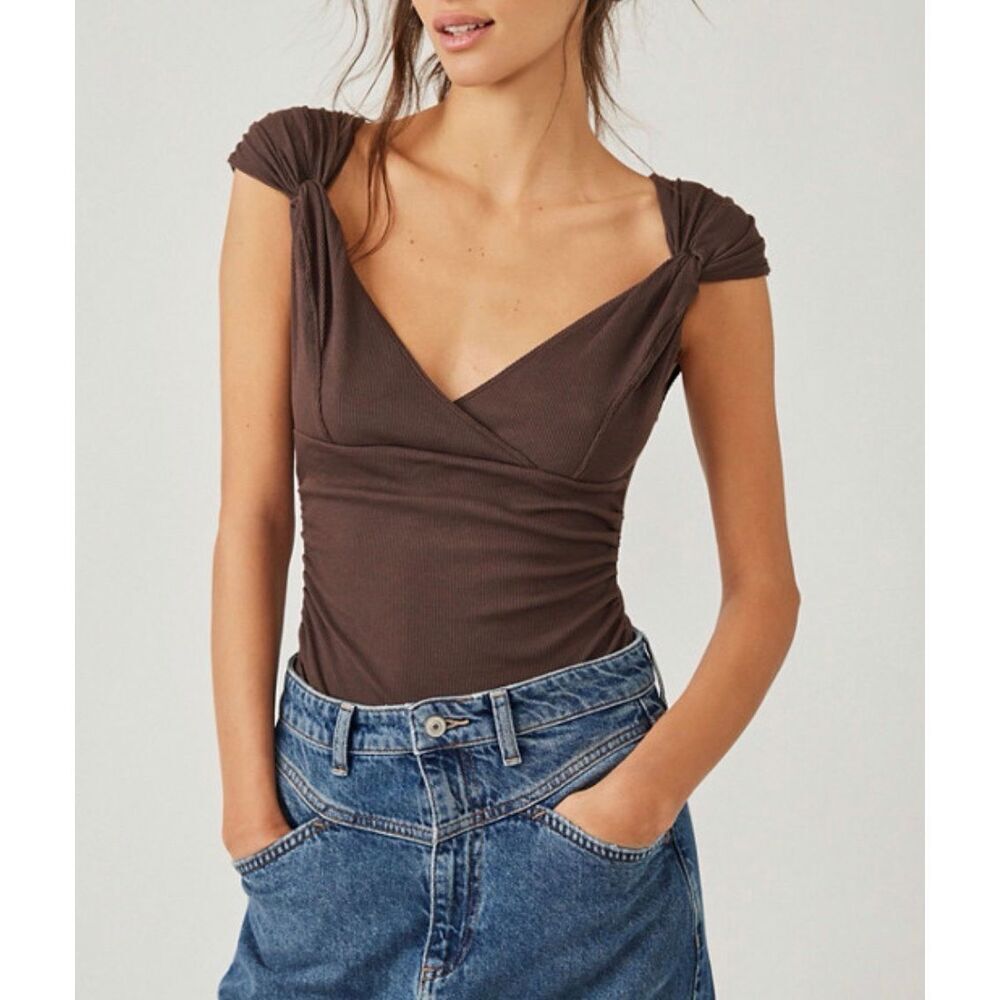 Free People Another Love Bodysuit | Brown in XSmall